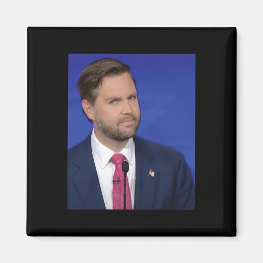 Grappige J.d Vance Meme Vice President Dete Gezich Magneet (Voorkant)