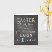 GRAPPIGE JA OPRICHTIGE "PAAS GROET" KAART (Gele Bloem)