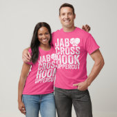Grappige Jab Cross Hook Uppercut Boxer Workout Kic T-shirt (Unisex)