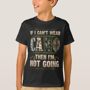 Grappige Jacht Camo Jagers Mannetjes Hert Land Rod T-shirt