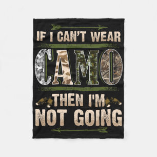 Grappige jacht camouflage jagers bok herten land r fleece deken