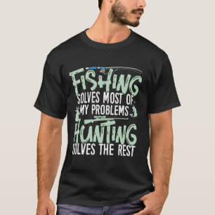 Grappige jacht- en vis T-shirts Vissen lost mijn