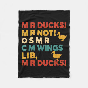Grappige jacht humor T-shirt voor M R eenden  Fleece Deken
