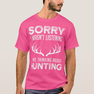 Grappige jacht op boog en geweer hertenjager vader t-shirt