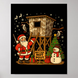 Grappige Jacht Santa Niet Moeilijk Doen Kerst Cabi Poster