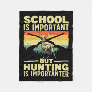 Grappige jachtkunst voor jongens Mannen hertenjage Fleece Deken