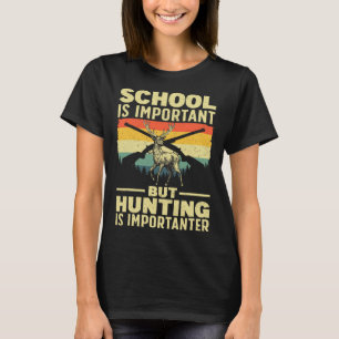 Grappige jachtkunst voor jongens Mannen hertenjage T-shirt