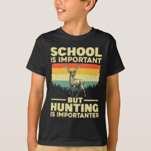 Grappige jachtkunst voor jongens Mannen hertenjage T-shirt