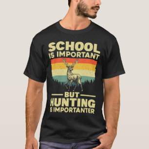 Grappige jachtkunst voor jongens mannen hertenjage t-shirt