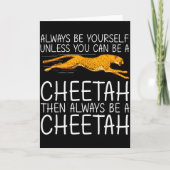 Grappige jachtluipaard kunst voor mannen vrouwen k kaart (Voorkant)