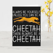 Grappige jachtluipaard kunst voor mannen vrouwen k kaart (Gele Bloem)