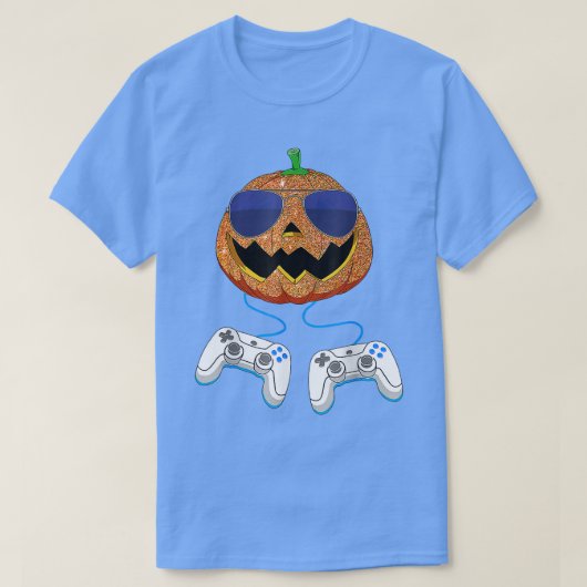 Grappige Jack O Lantern Videogames Mannen Jongens T-shirt (Design voorkant)