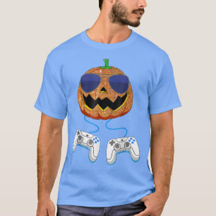 Grappige Jack O Lantern Videogames Mannen Jongens  T-shirt