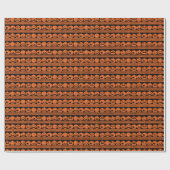 Grappige Jack O Lanterns Halloween Pompoen Patroon Cadeaupapier (Vlak)
