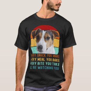 Grappige Jack Russel Terrier Hond Elke Snack Die J T-shirt