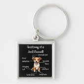 Grappige Jack Russell Terrier Hond Sleutelhanger (Voorkant)
