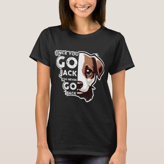 Grappige Jack Russell Terrier Hond T-shirt (Voorkant)