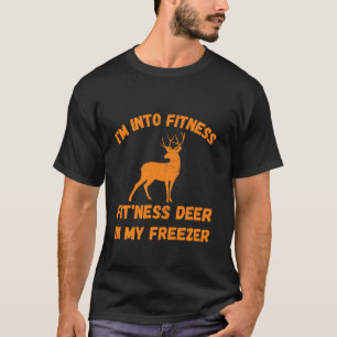 Grappige jager Ik ben in fitness fit ness hert in T-shirt