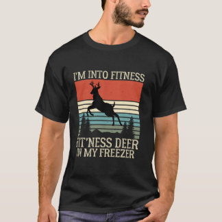 Grappige jager Ik ben in fitness fit ness hert in  T-shirt