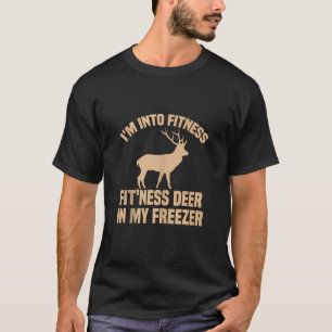 Grappige jager Ik ben in fitness herten diepvriesj T-shirt