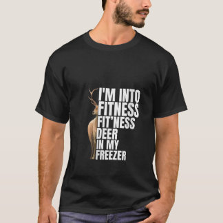 Grappige jager papa ik ben in fitness herten diepv t-shirt