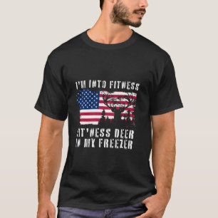 Grappige jager papa ik ben in fitness herten diepv t-shirt