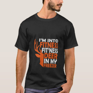 Grappige jager papa ik ben in fitness herten diepv t-shirt