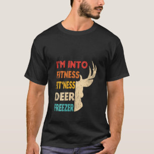 Grappige jager papa ik ben in fitness herten diepv t-shirt