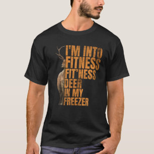 Grappige jager papa ik ben in fitness herten diepv t-shirt