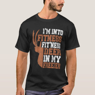 Grappige jager papa ik ben in fitness herten diepv t-shirt