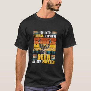Grappige jager papa ik ben in fitness herten diepv t-shirt