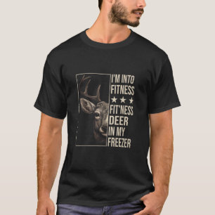 Grappige jager papa ik ben in fitness herten diepv t-shirt