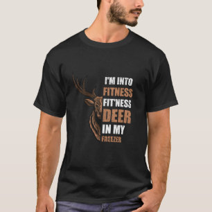 Grappige jager papa ik ben in fitness herten diepv t-shirt