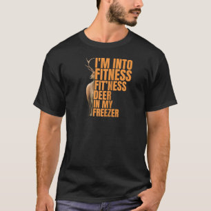 Grappige jager papa ik ben in fitness herten diepv t-shirt
