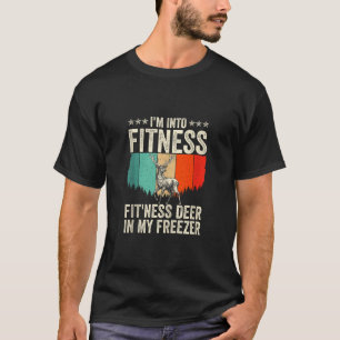 Grappige jager papa ik ben in fitness herten diepv t-shirt