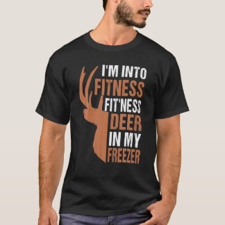 Grappige jager papa ik ben in fitness herten diepv t-shirt