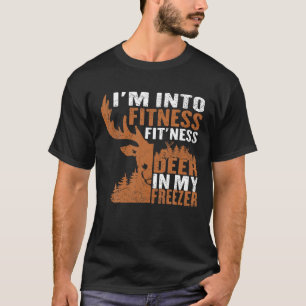Grappige jager papa ik ben in fitness herten diepv t-shirt