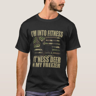 Grappige jager papa ik ben in fitness herten diepv t-shirt