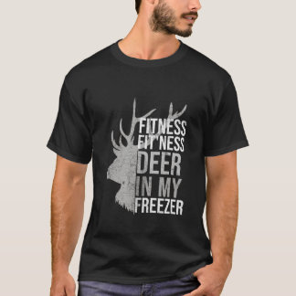 Grappige jager papa Im in fitness herten in mijn v T-shirt