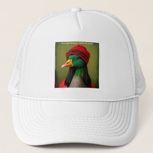 Grappige Jamaicaanse Mangoest Reggae Gans Trucker Pet (Voorkant)