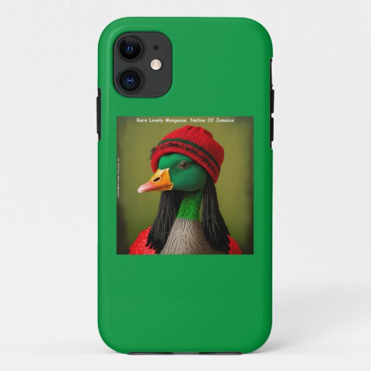 Grappige Jamaicaanse Reggae Mangoest Canadese Gans Case-Mate iPhone Case (Achterkant)