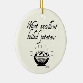 Grappige Jane Austen Pride & Prejudice gepersonali Keramisch Ornament (Rechts)