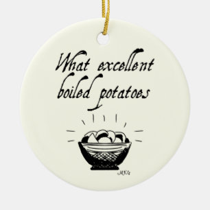 Grappige Jane Austen Pride & Prejudice gepersonali Keramisch Ornament