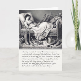 Grappige Jane Austen Pride & Prejudice Wenskaart Kaart