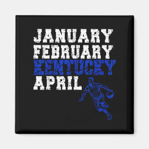 Grappige januari februari Kentucky april krankzinn Magneet