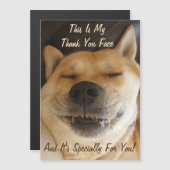 grappige Japanse akita met een leuke glimlach beda (Voorkant / Achterkant)