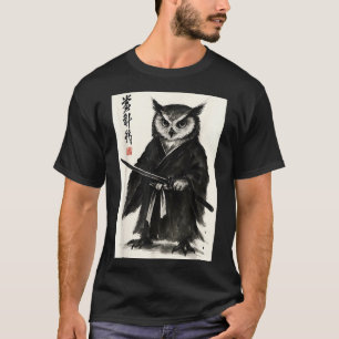 Grappige Japanse anime manga stijl samoerai krijge T-shirt