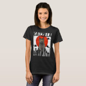Grappige  Japanse Catzilla Chartreux Kat T-shirt (Voorkant volledig)