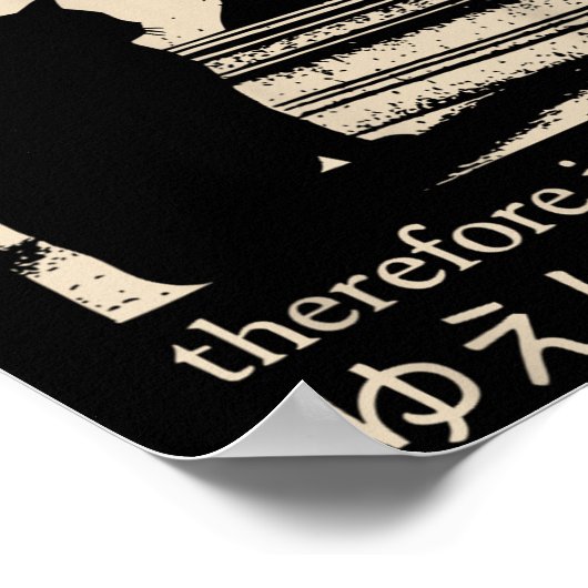 Grappige Japanse kat meme ik denk niet dat daarom  Poster (Hoek)