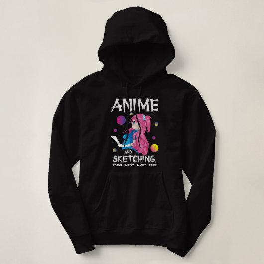 Grappige Japanse Manga Otaku Gewoon een meisje ani Hoodie (Design voorkant)